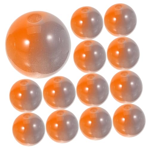 PartyKindom Resin Perlen Orange Blau DIY Bastelperlen für Armbänder Schlüsselanhänger Schmuckherstellung Glatte Oberfläche Leicht Auffädelbar Vielseitig für Kreative DIY Bastelprojekte von PartyKindom