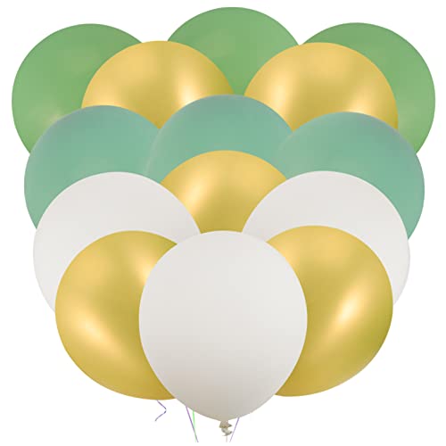 PartyKindom Retro Grün Gold Luftballons Metallic Ballons Für Hochzeiten Geburtstagsfeiern Und Partys Dekoration Für Kindergeburtstage Und Events PartyKindom Retro Grün Gold Luftballons Metallic Ballons Für Hochzeiten Geburtstagsfeiern Und Partys Dekoration Für Kindergeburtstage Und Events von PartyKindom