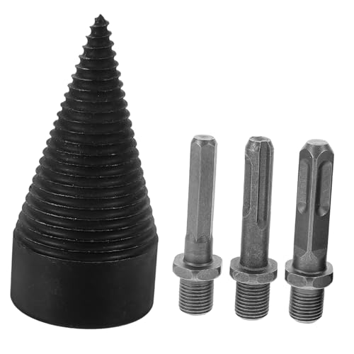 PartyKindom Robuster Holzspaltbohrer Set mit Verlängerungen Langlebiger Kegelbohrer für Bohrmaschine Effizienter und Anzündspalter für Ländliche Haushalte Härtebeständig und Vielseitig PartyKindom Robuster Holzspaltbohrer Set mit Verlängerungen Langlebiger Kegelbohrer für Bohrmaschine Effizienter und Anzündspalter für Ländliche Haushalte Härtebeständig und Vielseitig von PartyKindom