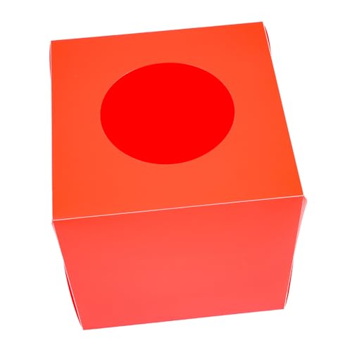PartyKindom Rote Verlosungsbox Transparente Abstimmungsbox für Partys und Veranstaltungen zur Sammlung von Spenden und Lose Vielseitig Einsetzbar von PartyKindom