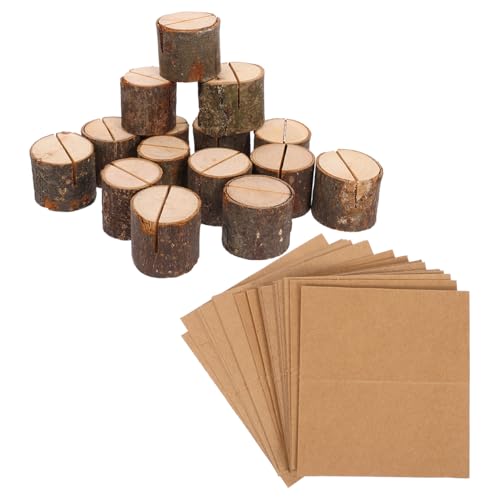 PartyKindom Rustikale Holz Tischkartenhalter mit Kraftpapier Karten Natürliche Baumstumpfform Stabile Tischkarten und Tischnummernhalter für Hochzeit Geburtstag Weihnachten Partydekoration PartyKindom Rustikale Holz Tischkartenhalter mit Kraftpapier Karten Natürliche Baumstumpfform Stabile Tischkarten und Tischnummernhalter für Hochzeit Geburtstag Weihnachten Partydekoration von PartyKindom