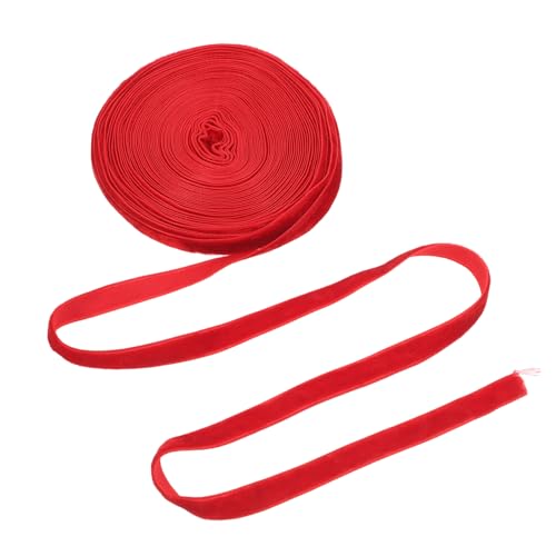 PartyKindom Samtband Geschenkband Rot DIY Schleifenband Bastelband für Geschenkverpackung Party Dekoration Sanft Vielseitig Farbiges Geschenkband für Kreative Geschenkverzierung PartyKindom Samtband Geschenkband Rot DIY Schleifenband Bastelband für Geschenkverpackung Party Dekoration Sanft Vielseitig Farbiges Geschenkband für Kreative Geschenkverzierung von PartyKindom