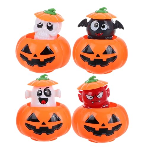 PartyKindom Satz Halloween-Kettenspielzeug für Halloween Dekoration Gruseliger Kürbis Kürbisse aufblasbar Mini-Kürbisfiguren Tiere Uhrwerk Plastik Orange PartyKindom Satz Halloween-Kettenspielzeug für Halloween Dekoration Gruseliger Kürbis Kürbisse aufblasbar Mini-Kürbisfiguren Tiere Uhrwerk Plastik Orange von PartyKindom