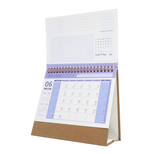 PartyKindom Schreibtischkalender Notizblock stehender Kalender Kalenderplaner Standkalender 2025 Bürokalender Kalenderschreibtisch Kalander Kalender für Klassenzimmer Desktop-Kalender Papier von PartyKindom