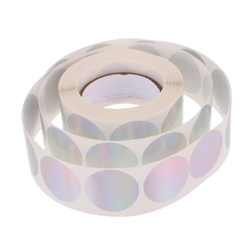 PartyKindom Selbstklebende Runde Etiketten Ablösbare Papieraufkleber für Scrapbooking Dekoration Beschriftung Vielseitig Verwendbare Blanko Sticker von PartyKindom