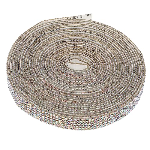 PartyKindom Selbstklebendes Strassband Reihig Breit Yards Dekoratives DIY Zierband für Kostüm Handyhülle Kleidung Selbsthaftende Strasssteine Langlebiges Bastelzubehör PartyKindom Selbstklebendes Strassband Reihig Breit Yards Dekoratives DIY Zierband für Kostüm Handyhülle Kleidung Selbsthaftende Strasssteine Langlebiges Bastelzubehör von PartyKindom