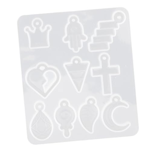 PartyKindom Silikonform Crown Anhänger für Epoxidharz Flexible Wiederverwendbare DIY Schmuckform nicht Klebend Einfach zu Reinigen für Handgefertigte Ohrringe und Bastelprojekte von PartyKindom