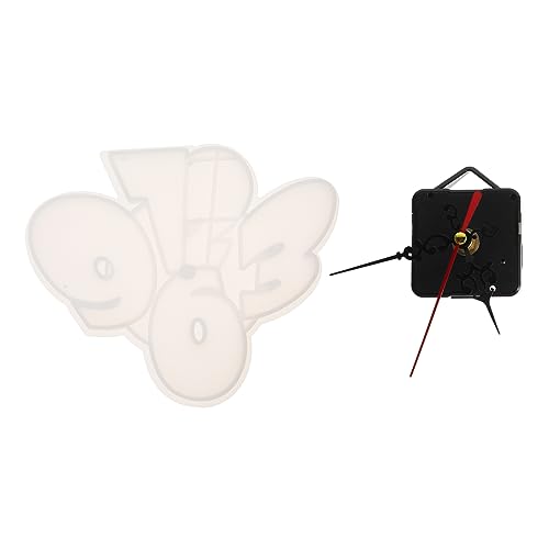 PartyKindom Silikonform DIY Wanduhr Gießform aus Flexiblem Wiederverwendbarem Material Langlebige Silikonform für Kreative Bastelarbeiten und Dekorative Uhrenherstellung Leicht zu Reinigen von PartyKindom