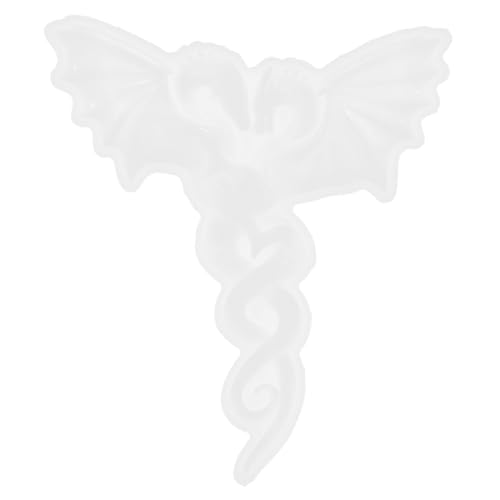 PartyKindom Silikonform Epoxidharz Gießform Doppel Drache DIY Basteln Flexible Geruchsneutral Waschbar Hohe Reißfestigkeit für Schmuck und Wohnkultur Dekoration von PartyKindom