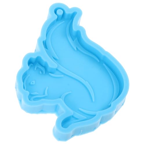PartyKindom Silikonform Epoxidharz Gießform Eichhörnchen Schlüsselanhänger DIY Molde Flexibel Langlebig für Kreative Bastelprojekte und Personalisierte Schmuckherstellung von PartyKindom