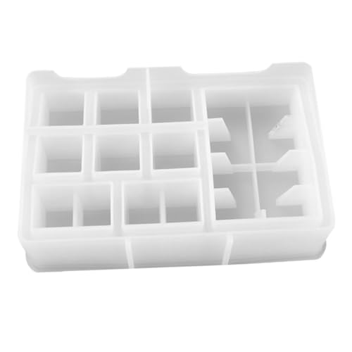 PartyKindom Silikonform für DIY Epoxidharz Aufbewahrungsbox Flexible Transparente Lippenstift Organizer Form Schmuckkasten Bastelwerkzeug PartyKindom Silikonform für DIY Epoxidharz Aufbewahrungsbox Flexible Transparente Lippenstift Organizer Form Schmuckkasten Bastelwerkzeug von PartyKindom
