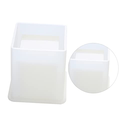 PartyKindom Silikonform für Quadratische Stifthalter DIY Epoxidharz Gießform für Fondant Kuchen und Bastelprojekte Hochtemperaturbeständig Einfach zu Reinigen nicht Klebend von PartyKindom