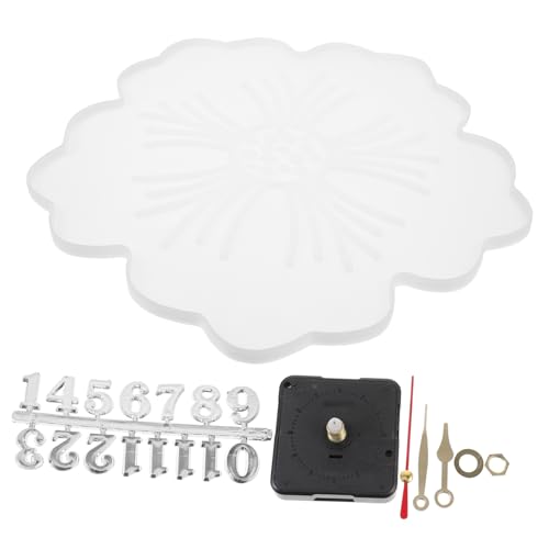 PartyKindom Silikonform für Uhr DIY Blütenform Uhrengießform für Wanduhren Bastel Uhrmacher Epoxidharz Uhrdekoration Handwerk PartyKindom Silikonform für Uhr DIY Blütenform Uhrengießform für Wanduhren Bastel Uhrmacher Epoxidharz Uhrdekoration Handwerk von PartyKindom