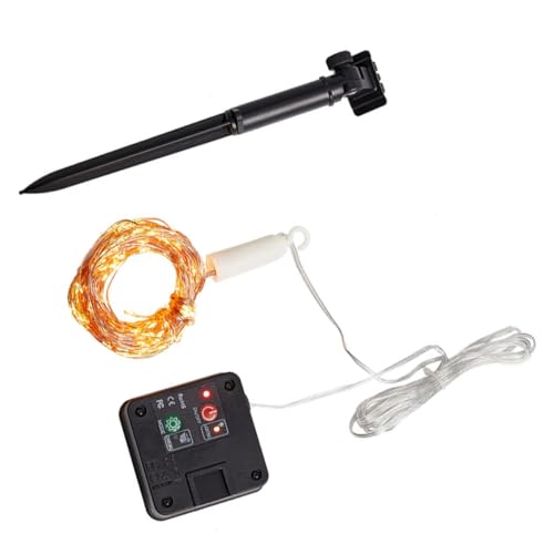 PartyKindom Solar Lichterkette Leds Warmweiß Solarbetriebene Baumranken Lichterketten für Außen Weihnachtsdekoration Garten Hochzeit Party Hängende Solarleuchten von PartyKindom