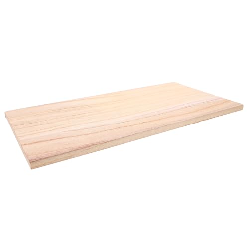 PartyKindom Stabile Rechteckige Holzplatte aus für Diy Projekte Basteln und Möbelzubehör Unbehandelte Holzplatte für Kreative Anwendungen von PartyKindom