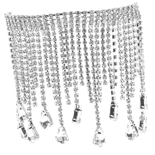 PartyKindom Strasskette für Handwerk DIY Schmuckzubehör mit Fransen Dekorative Kette für Kleidung Vielseitig Einsetzbar und Einfach zu Verarbeiten PartyKindom Strasskette für Handwerk DIY Schmuckzubehör mit Fransen Dekorative Kette für Kleidung Vielseitig Einsetzbar und Einfach zu Verarbeiten von PartyKindom