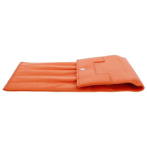 PartyKindom Stricknadel Organizer Tasche Tragbare Aufbewahrung für Häkelnadeln und Stricknadeln Strapazierfähigem Leder für DIY Projekte mit Praktischem Design zur Einfachen Organisation von PartyKindom