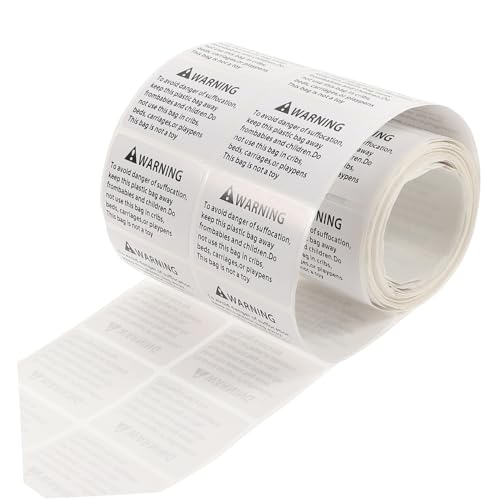 PartyKindom Suffocation Warning Labels Selbstklebend Choking Warning Aufkleber für Verpackungstaschen Sicherheitshinweis Warnetiketten für Kinderschutz PartyKindom Suffocation Warning Labels Selbstklebend Choking Warning Aufkleber für Verpackungstaschen Sicherheitshinweis Warnetiketten für Kinderschutz von PartyKindom