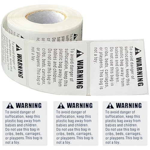 PartyKindom Suffocation Warning Sticker Selbstklebend Versandetiketten für Verpackung Schutz vor Erstickungsgefahr Warnhinweis Aufkleber PartyKindom Suffocation Warning Sticker Selbstklebend Versandetiketten für Verpackung Schutz vor Erstickungsgefahr Warnhinweis Aufkleber von PartyKindom