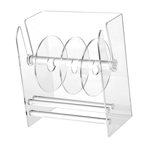 PartyKindom Tag Manueller Etikettenspender Büroorganisator Etikettenhalter Für Den Schreibtisch Im Büro Office Desktop -spender Etikettenapplikator Etikettspender Acryl Transparent von PartyKindom