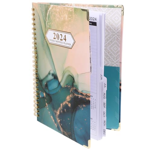 PartyKindom Tagesplaner Spiralnotizbuch Zeitmanagement Notizblock mit Monatsregister Praktischer Year Planner für Studium Büro Reise Alltag PartyKindom Tagesplaner Spiralnotizbuch Zeitmanagement Notizblock mit Monatsregister Praktischer Year Planner für Studium Büro Reise Alltag von PartyKindom
