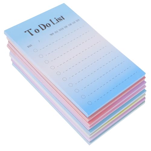 PartyKindom Teiliges Notizblock mit Starken Haftnotizen Farbige Fluoreszierende Memo Pads Selbstklebend Tragbar für Büro Schule und Persönliche Notizen Praktische Klebezettel von PartyKindom