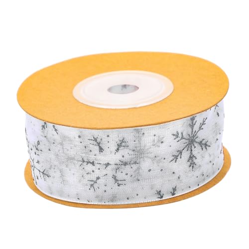 PartyKindom Transparente Schneeflocken Dekoband Polyester Geschenkband für Weihnachtsgeschenke DIY Leichtes Strapazierfähiges Bastelband für Weihnachtsbaum und Festdeko PartyKindom Transparente Schneeflocken Dekoband Polyester Geschenkband für Weihnachtsgeschenke DIY Leichtes Strapazierfähiges Bastelband für Weihnachtsbaum und Festdeko von PartyKindom