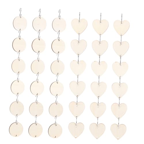 PartyKindom Umweltfreundliche Holzscheiben mit Runden und Herzförmigen Holztags zum Basteln DIY Hängende Erinnerungstafeln Leichte Holzanhänger für Weihnachtsdeko und Geschenke PartyKindom Umweltfreundliche Holzscheiben mit Runden und Herzförmigen Holztags zum Basteln DIY Hängende Erinnerungstafeln Leichte Holzanhänger für Weihnachtsdeko und Geschenke von PartyKindom