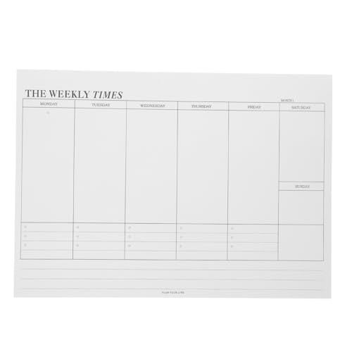 PartyKindom Undatierter Wochenplaner Notizblock mit Selffill Design Horizontaler Meal Planner und To Do Notizblöcken Jahr Wochenübersicht für Schüler Zuhause und Büro Praktische Wochenplanung PartyKindom Undatierter Wochenplaner Notizblock mit Selffill Design Horizontaler Meal Planner und To Do Notizblöcken Jahr Wochenübersicht für Schüler Zuhause und Büro Praktische Wochenplanung von PartyKindom