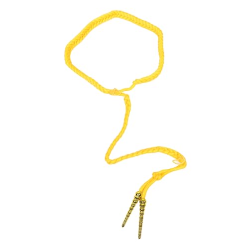 PartyKindom Verstellbare Schulterklappe mit Quastenkette Dekorative Bühnenuniform Aiguillette Modisches Kostümzubehör für Musiker und Bühnenoutfits Gelbe Kurze Kunststoffanhänger PartyKindom Verstellbare Schulterklappe mit Quastenkette Dekorative Bühnenuniform Aiguillette Modisches Kostümzubehör für Musiker und Bühnenoutfits Gelbe Kurze Kunststoffanhänger von PartyKindom