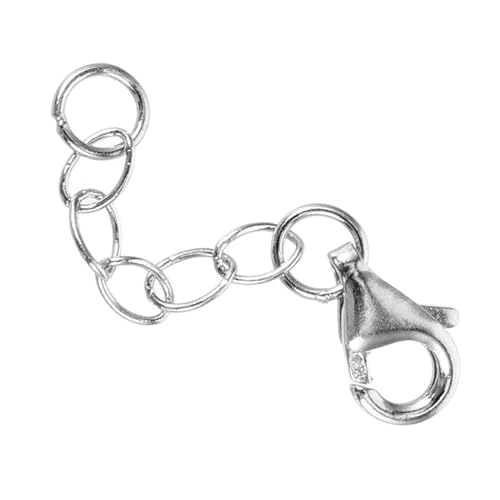 PartyKindom Verstellbare Verlängerungskette für Schmuck DIY Schmuckzubehör Erweiterungskette Armband Halskette Reparatur Zubehör Silberfarben von PartyKindom