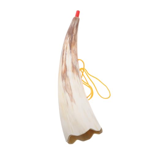 PartyKindom Viking Horn Cosplay Prop Natürliches Rinds-ochsenhorn Signalhorn Halloween Party Piraten Requisite für Wikinger und Kostüm Zubehör von PartyKindom