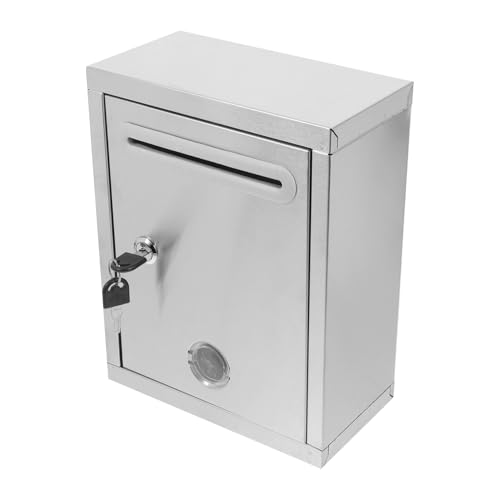 PartyKindom Wandbriefkasten mit Schloss aus Wetterfester Briefkasten für Außen Vielseitig Nutzbar als Vorschlagsbox oder Spendenbox Einfache Robust und Sicher von PartyKindom
