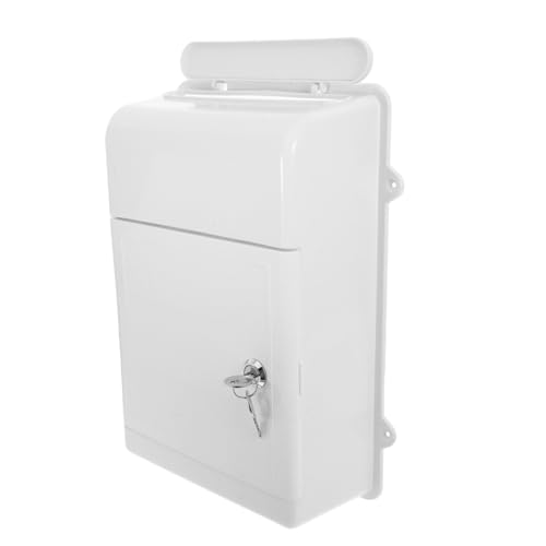 PartyKindom Wandbriefkasten mit Sicherem Schloss Wetterfeste Aufbewahrungsbox für Briefe und Berichte Multifunktionale Wandmontage Mailbox für Zuhause Büro mit Ladefach Abschließbar Weiß PartyKindom Wandbriefkasten mit Sicherem Schloss Wetterfeste Aufbewahrungsbox für Briefe und Berichte Multifunktionale Wandmontage Mailbox für Zuhause Büro mit Ladefach Abschließbar Weiß von PartyKindom