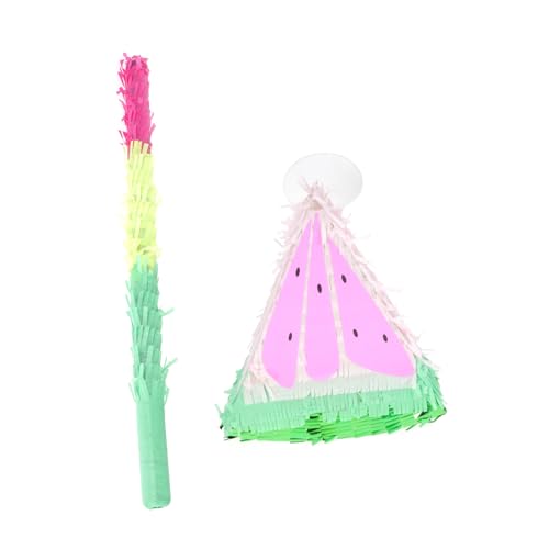 PartyKindom Wassermelonen Pinata mit Schlagstab Kreative Früchteform Bunte Partydeko für Kindergeburtstag Geeignet für Sommerfeste Familienfeiern und Mitgebsel Junge Mädchen PartyKindom Wassermelonen Pinata mit Schlagstab Kreative Früchteform Bunte Partydeko für Kindergeburtstag Geeignet für Sommerfeste Familienfeiern und Mitgebsel Junge Mädchen von PartyKindom