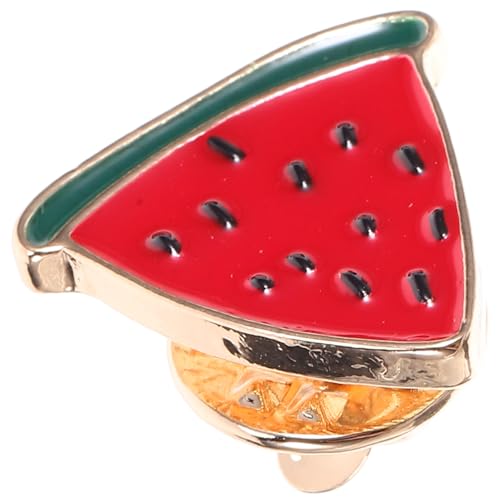 PartyKindom Wassermelonenbrosche Wassermelonen-Brosche Dekoration Früchte Emaille Pin Wassermelonen-Anstecknadel gefälscht lilo Brosche für Strickjacken Schalclip Zinklegierung von PartyKindom