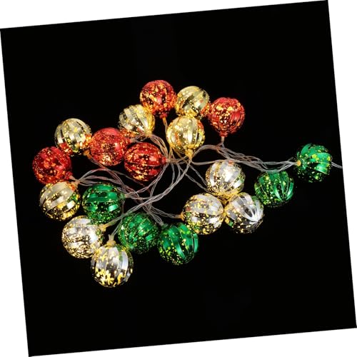 PartyKindom Weihnachtliche Bunte LED Lichterkette Bunte Kugeln Batteriebetrieben Flexible Dekoration für Innen und Außen Festliche Beleuchtung für Party Bar und Zuhause von PartyKindom