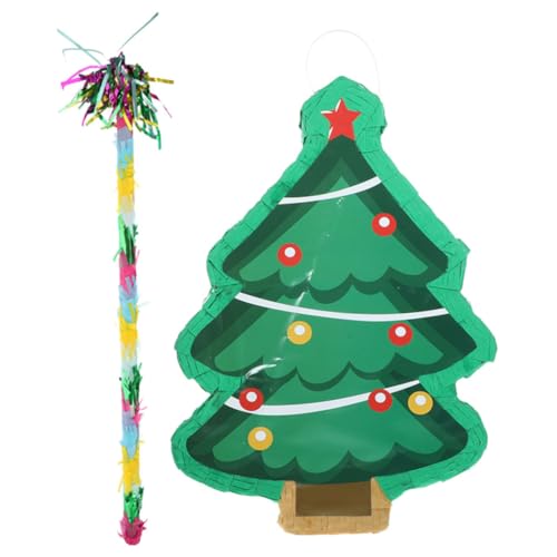 PartyKindom Weihnachtliche Pinata Deko Teilig mit Weihnachtsbaum Pinata und Tassel Schläger Partyspiel für Foto Requisiten und Festliche Feier zum Befüllen mit Süßigkeiten und Kleinen PartyKindom Weihnachtliche Pinata Deko Teilig mit Weihnachtsbaum Pinata und Tassel Schläger Partyspiel für Foto Requisiten und Festliche Feier zum Befüllen mit Süßigkeiten und Kleinen von PartyKindom