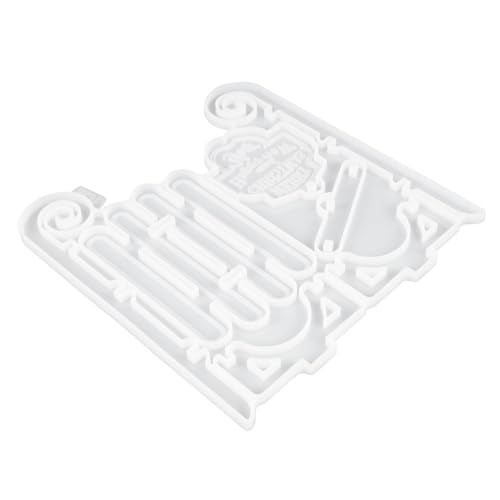 PartyKindom Weihnachtlicher Epoxidharz Silikon Schlittenform DIY Bastelset für Kreative Deko Langlebige für Einzigartige Tisch und Wandornamente von PartyKindom