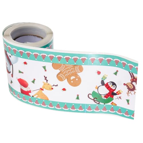 PartyKindom Weihnachtlicher Verschleißfester Randaufkleber für Tafel und Pinnwand Dekorative Selbstklebende Border Trim für Klassenzimmer und Partydekoration PartyKindom Weihnachtlicher Verschleißfester Randaufkleber für Tafel und Pinnwand Dekorative Selbstklebende Border Trim für Klassenzimmer und Partydekoration von PartyKindom
