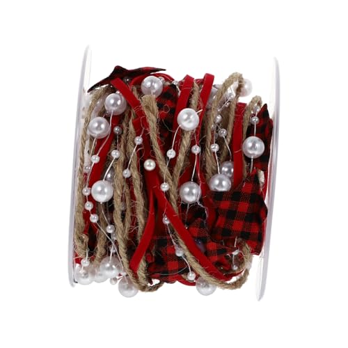 PartyKindom Weihnachtliches Geschenkband Polyesterband mit Stern und Weihnachtsbaum DIY Schleifenband Rot Schwarz Langlebig Breites Dekoband für Geschenkverpackung und Partydekoration PartyKindom Weihnachtliches Geschenkband Polyesterband mit Stern und Weihnachtsbaum DIY Schleifenband Rot Schwarz Langlebig Breites Dekoband für Geschenkverpackung und Partydekoration von PartyKindom