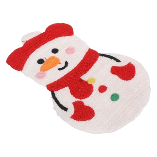PartyKindom Weihnachts Schneemann Aufnäher Gestickte Applikationen für Kleidung Einfach Anzubringen für Diy Projekte und Reparaturen Vielseitig Einsetzbar für Verschiedene Stoffe von PartyKindom