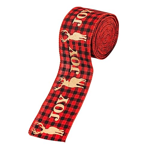 PartyKindom Weihnachtsbaum Dekoband mit Glatter Oberfläche Bedrucktes Geschenkband für Geschenkverpackung DIY Schleifenband Dekoratives Tannenbaum Band für Weihnachtsdekoration und Flexibel PartyKindom Weihnachtsbaum Dekoband mit Glatter Oberfläche Bedrucktes Geschenkband für Geschenkverpackung DIY Schleifenband Dekoratives Tannenbaum Band für Weihnachtsdekoration und Flexibel von PartyKindom