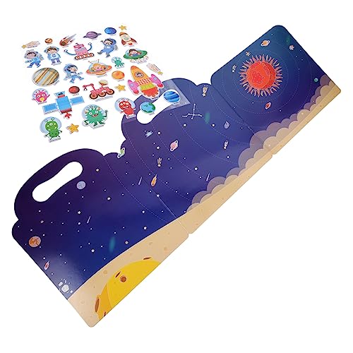 PartyKindom Wiederverwendbares Stickerbuch für Kleinkinder Selbstgemacht Aufkleberbuch für Jungen und Mädchen Lernspielzeug für Kreative Aktivitäten für Zuhause und Unterwegs PartyKindom Wiederverwendbares Stickerbuch für Kleinkinder Selbstgemacht Aufkleberbuch für Jungen und Mädchen Lernspielzeug für Kreative Aktivitäten für Zuhause und Unterwegs von PartyKindom