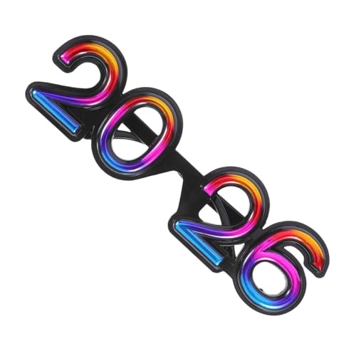 PartyKindom Year Augenbrille Lustige Zahlensonnenbrille für Silvesterpartys Abschlussfeiern und Festliche Anlässe Leicht und Tragbar für Unvergessliche PartyKindom Year Augenbrille Lustige Zahlensonnenbrille für Silvesterpartys Abschlussfeiern und Festliche Anlässe Leicht und Tragbar für Unvergessliche von PartyKindom
