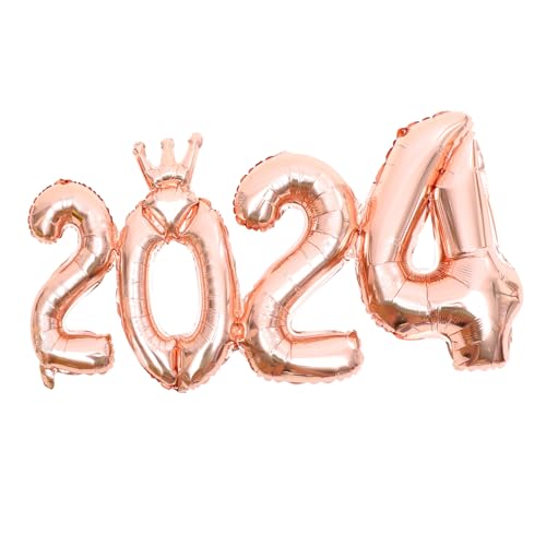 PartyKindom Zahlen Luftballons Partydeko Roségold Aluminium Folienballons für Silvester Geburtstag Fotorequisiten Wand und Tischdekoration von PartyKindom