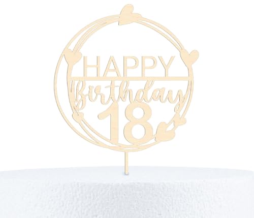 Happy Birthday Cake Topper Geburtstag 18-90 Jahre personalisiert mit Wunschnamen von PartyMagix