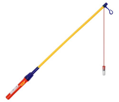 Laternenstab 50 cm LED Laternenhalter mit Lampe Batteriebetrieben Leuchtstab für Kinderlaternen sicher und leicht für St Martin Umzug Kindergarten und Schule von PartyMagix