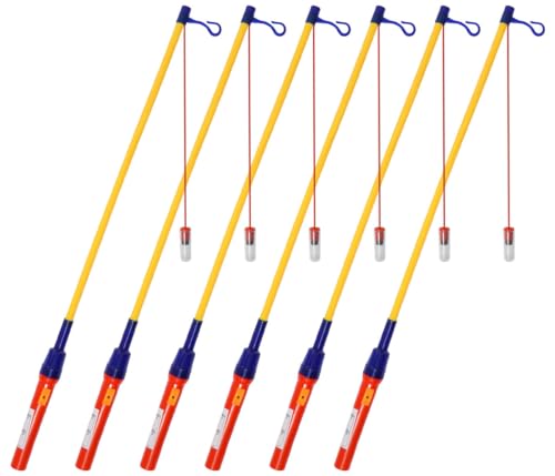 Laternenstab 50 cm LED Laternenhalter mit Lampe Batteriebetrieben Leuchtstab für Kinderlaternen sicher und leicht für St Martin Umzug Kindergarten und Schule von PartyMagix