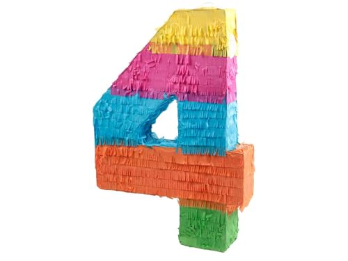 Pinata Zahlen Schlag-Pinata Geburtstag Piñata zum Befüllen Event Zahlen Hochzeit Jubiläum Partydeko Dekoration Geburtstagsdeko Pinata Zahl 4 Pinata Zahlen Schlag-Pinata Geburtstag Piñata zum Befüllen Event Zahlen Hochzeit Jubiläum Partydeko Dekoration Geburtstagsdeko Pinata Zahl 4 von PartyMagix